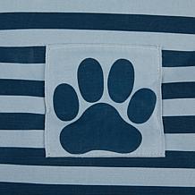 Design Imports Polyester Rectangle Stripe Paw Patch Pet Bin Large