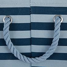 Design Imports Polyester Round Stripe Paw Patch Pet Bin Small