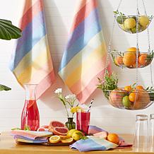 Design Imports Rainbow Kitchen Towels & Dishcloths - Set of 6