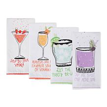 Design Imports Summer Fun Embellished Kitchen Towel Set 3-pack