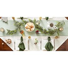Design Imports Sprig Dobby Stripe Table Runner - 14" x 108"