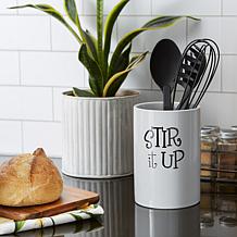 Design Imports Stir it Up Ceramic Utensil Holder