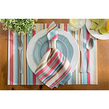Design Imports Summer Stripe Outdoor Placemat Set of 6
