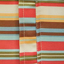 Design Imports Summer Stripe Outdoor Round Tablecloth w/Zipper - 60"