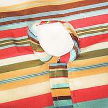 Design Imports Summer Stripe Outdoor Tablecloth w/Zipper - 60" x 120"