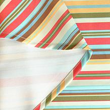 Design Imports Summer Stripe Outdoor Tablecloth w/Zipper - 60" x 84"