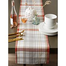 Design Imports Thankful Autumn Wreath 14" x 72" Table Runner