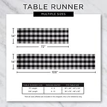 Design Imports Velvet Table Runner - 14" x 108"