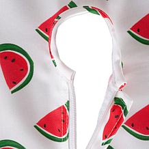 Design Imports Watermelon Outdoor Tablecloth w/Zipper - 60" x 120"