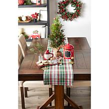 Design Imports Yuletide Plaid Table Runner - 14" x 108"
