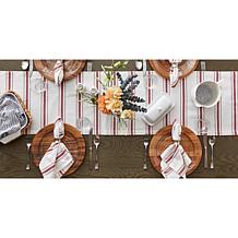 Design Imports Zig Dobby Stripe Table Runner - 14" x 72"