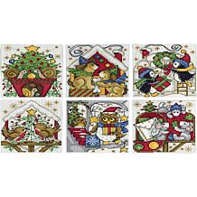 Design Works Counted Cross Stitch Kit - Home For Christmas Ornaments