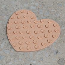 DexyPaws Blush Pink Heart Enrichment Lick Mat