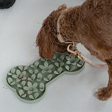 DexyPaws Sage Green Bone Enrichment Snuffle Mat