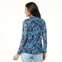 DG2 by Diane Gilman 2-pack Print/Solid Mesh Top