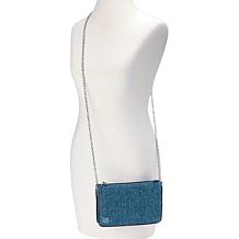 DG2 by Diane Gilman 30th Anniversary Denim Clutch w/Detachable Strap 