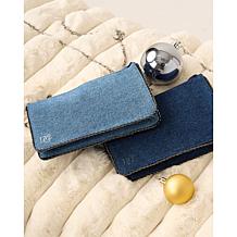 DG2 by Diane Gilman 30th Anniversary Denim Clutch w/Detachable Strap 