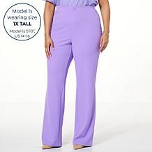 DG2 by Diane Gilman 4-Way All Day Stretch Knit Twill Bootcut Pant