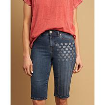 DG2 by Diane Gilman Americana Embellished Bermuda Short