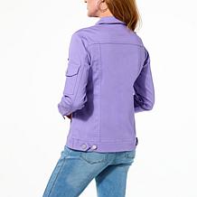 DG2 by Diane Gilman Coolmax® Stretch Denim Jacket with Sleeve Pocket