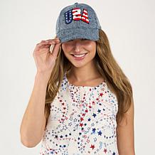 DG2 by Diane Gilman Denim USA Baseball Cap