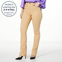 DG2 by Diane Gilman Effortless Stretch Denim Tri-Fit Baby Bootcut Jean