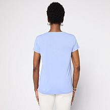 DG2 by Diane Gilman Everyday Jersey Cap-Sleeve Top