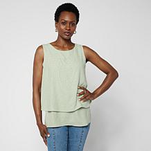 DG2 by Diane Gilman Mixed-Media Easy Tank - Basic | HSN
