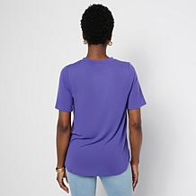 DG2 by Diane Gilman Everyday Jersey Print Combo Top