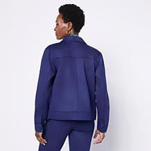 DG2 by Diane Gilman Faux Suede Utility Jacket