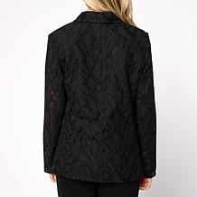 DG2 by Diane Gilman Lace Peak Lapel Blazer