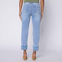 DG2 by Diane Gilman Legacy Stretch Denim Embroidered Ankle Jean