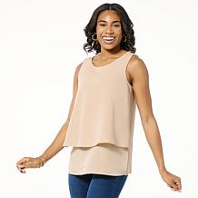 DG2 by Diane Gilman Mixed-Media Double Layer Easy Tank