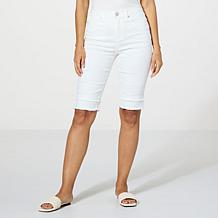 DG2 by Diane Gilman New Classic Stretch Denim Bermuda Short