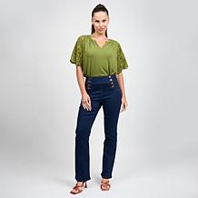 DG2 by Diane Gilman New Classic Stretch Denim Bootcut Sailor Jean