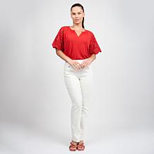 DG2 by Diane Gilman New Classic Stretch Denim Bootcut Sailor Jean