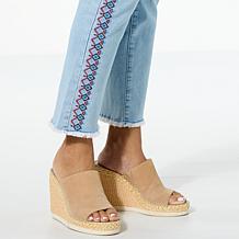 DG2 by Diane Gilman New Classic Stretch Denim Embroidered Ankle Jean