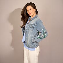 DG2 by Diane Gilman New Classic Stretch Denim Emerald Isle Jacket