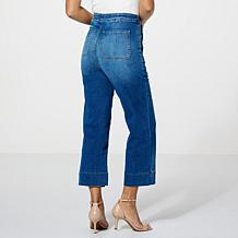 DG2 by Diane Gilman New Classic Stretch Denim Pull-On Crop Sailor Jean
