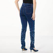 DG2 by Diane Gilman New Classic Stretch Denim Shadow Print Skinny Jean
