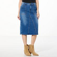 DG2 by Diane Gilman New Classic Stretch Denim Skirt