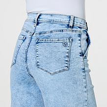 DG2 by Diane Gilman New Classic Stretch Denim Straight-Leg City Short