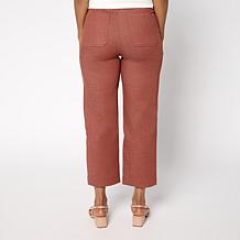 DG2 by Diane Gilman New Classic Stretch Denim Straight Leg Crop Jean