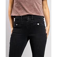 DG2 by Diane Gilman New Classic Stretch Denim Welt Pocket Flare Jean