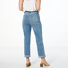 DG2 by Diane Gilman New Classic Stretch Embroidered Girlfriend Jean