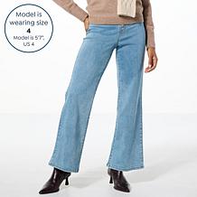 DG2 by Diane Gilman New Classic Stretch Pull-On Wide-Leg Jean