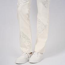 DG2 by Diane Gilman New Classic Stretch Sequin Baby Bootcut Jean