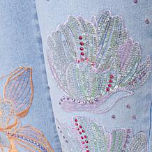 DG2 by Diane Gilman New Classic Stretch Sequin Baby Bootcut Jean