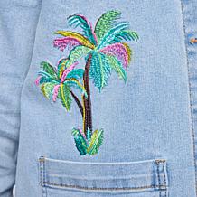DG2 by Diane Gilman New Classic Stretch Tropical Barn Jacket
