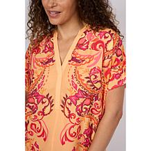 DG2 by
Diane Gilman SoftEase Curved Hem Mock-Neck Sweater Tunic